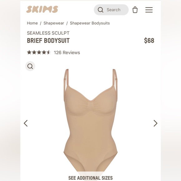 SKIMS Other - SKIMS seamless sculpt brief bodysuit